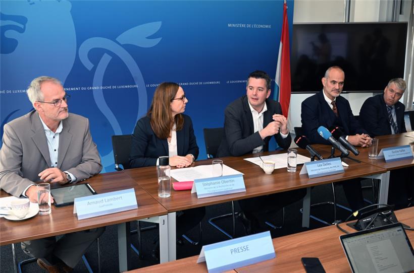 Arnaud Lambert, Stéphanie Obertin, Lex Delles, Gustav Kalbe und Anders Dam Jensen (v.l.n.r.)
