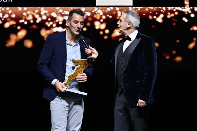 Arnaud Starck (l.) und Moderator Nico Keiffer
