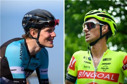 Arthur Kluckers (links) und Luc Wirtgen werden im nächsten Jahr für Tudor Pro Cycling fahren
