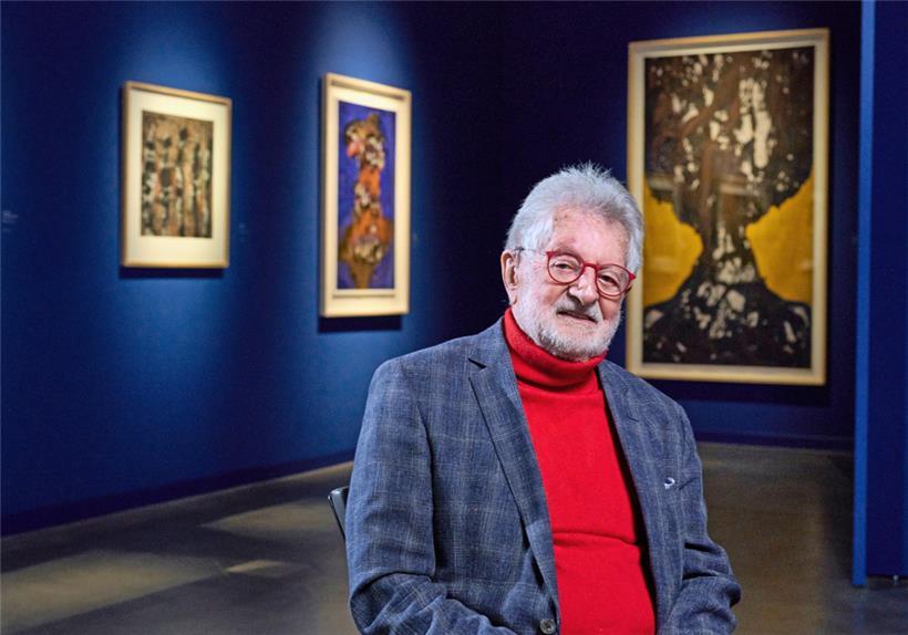 Arthur Unger, dans l’espace d’exposition du „Nationalmusée um Fëschmaart“
