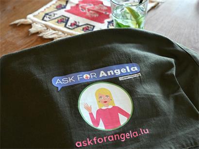 „Ask for Angela Schild in Bar für mehr Sicherheit beim Ausgehen und Schutz vor Belästigung“