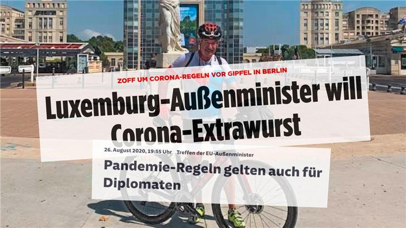 Asselborn befand sich in den entscheidenden Tagen, bevor Luxemburg von der Liste genommen wurde, in Frankreich auf Radtour
