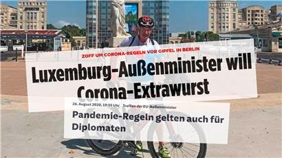 Asselborn befand sich in den entscheidenden Tagen, bevor Luxemburg von der Liste genommen wurde, in Frankreich auf Radtour
