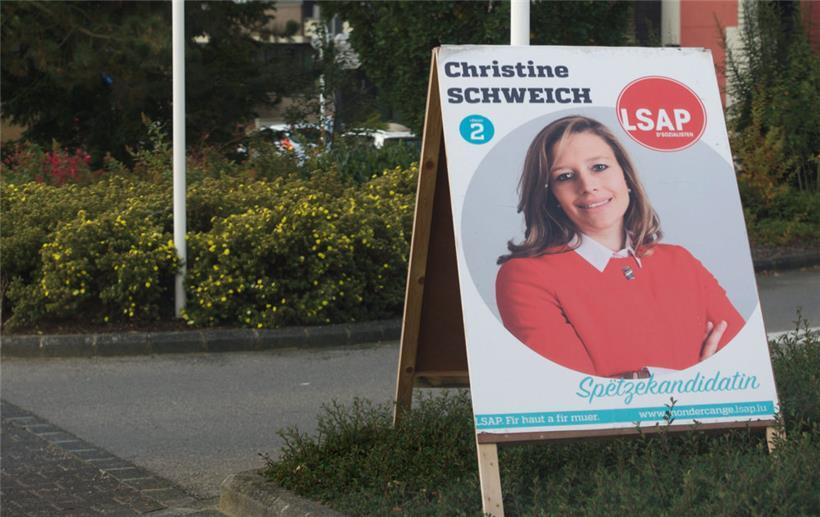 Auch 2017 war die damalige Bürgermeisterin Christine Schweich LSAP-Spitzenkandidatin – und musste nach den Gemeindewahlen auf der Oppositionsbank Platz nehmen. 
