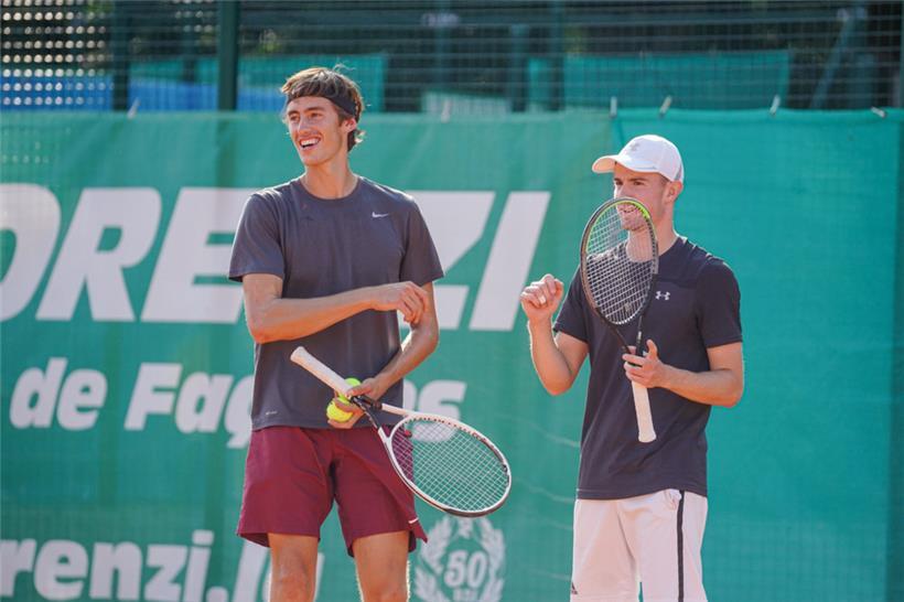 Auch 2022 werden die Davis-Cup-Spieler Alex Knaff und Raphael Calzi bei den Sudstroum Open am Start sein
