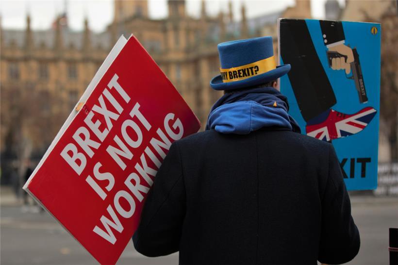 Auch Anfang Dezember 2021 wurde in London noch gegen den Brexit demonstriert
