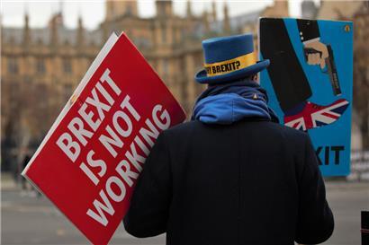 Auch Anfang Dezember 2021 wurde in London noch gegen den Brexit demonstriert
