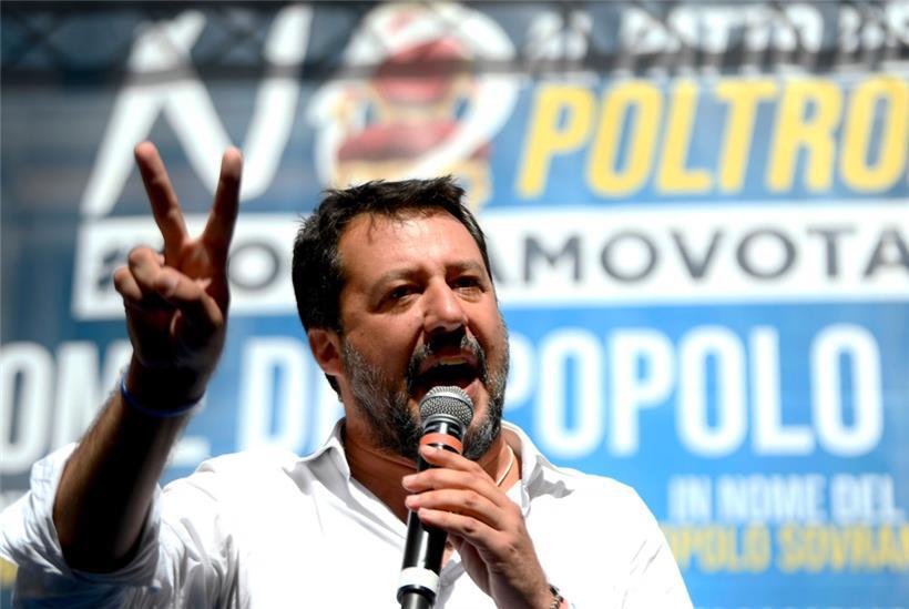 Auch Minister und Lega-Anführer Matteo Salvini kommt zwischen Dolomiten und Vinschgau gut an.
