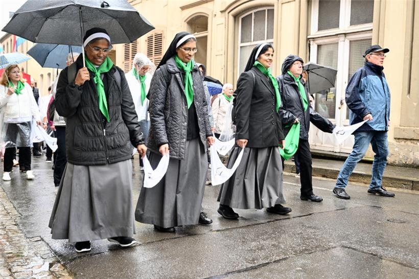 Auch Ordensschwestern nahmen an der Prozession teil