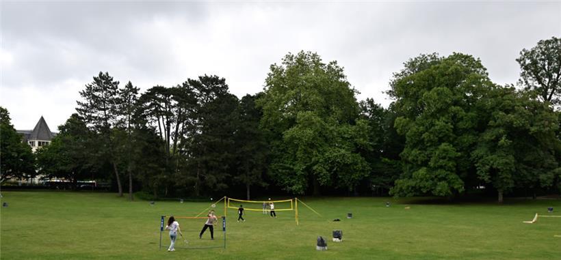 Auch Volleyball ist möglich