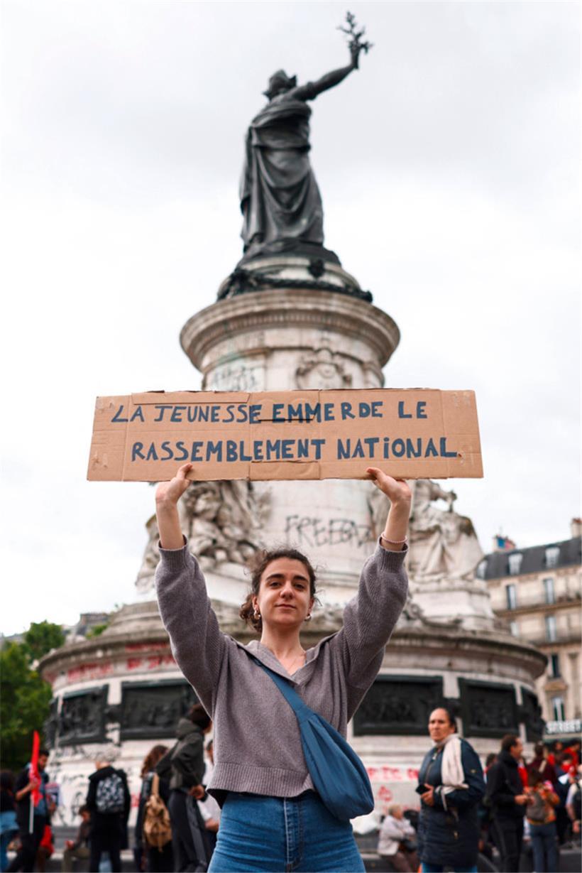 Auch an diesem Wochenende protestierten in Paris Zehntausende gegen Rechtsextremismus und den RN
