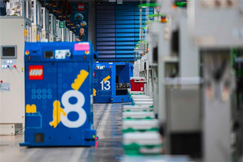 Auch bei Lego im dänischen Billund wird robotisierte Technik genutzt
