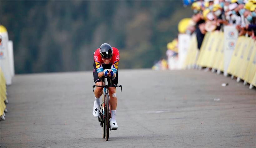 Auch beim Zeitfahren auf der 20. Etappe blieb Bob Jungels hinter seinen eigenen Ansprüchen zurück. 
