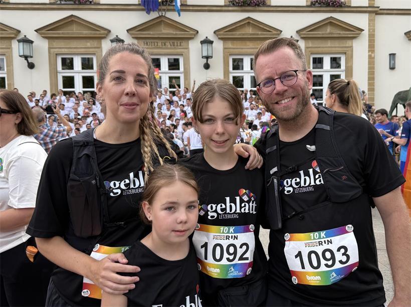 Auch das Tageblatt-Team nahm am Pride Run teil