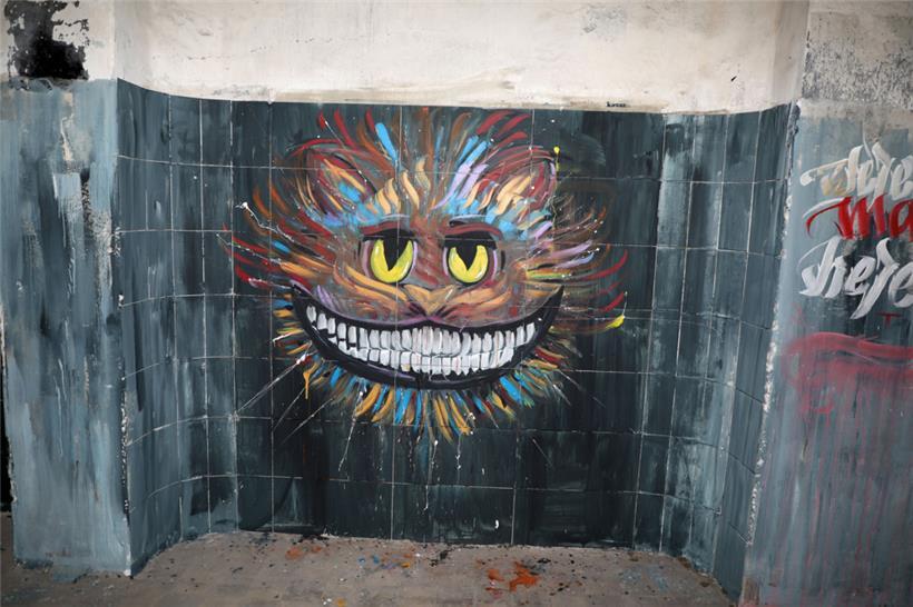 Auch die Grinsekatze scheint zufrieden mit der diesjährigen Ausstellung