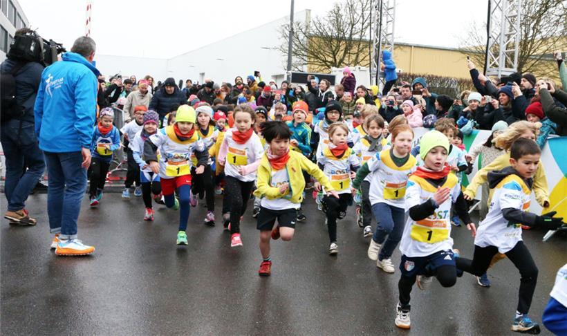 Auch die Jüngsten nahmen ihr Rennen beim Postlaf mit viel Begeisterung in Angrif...