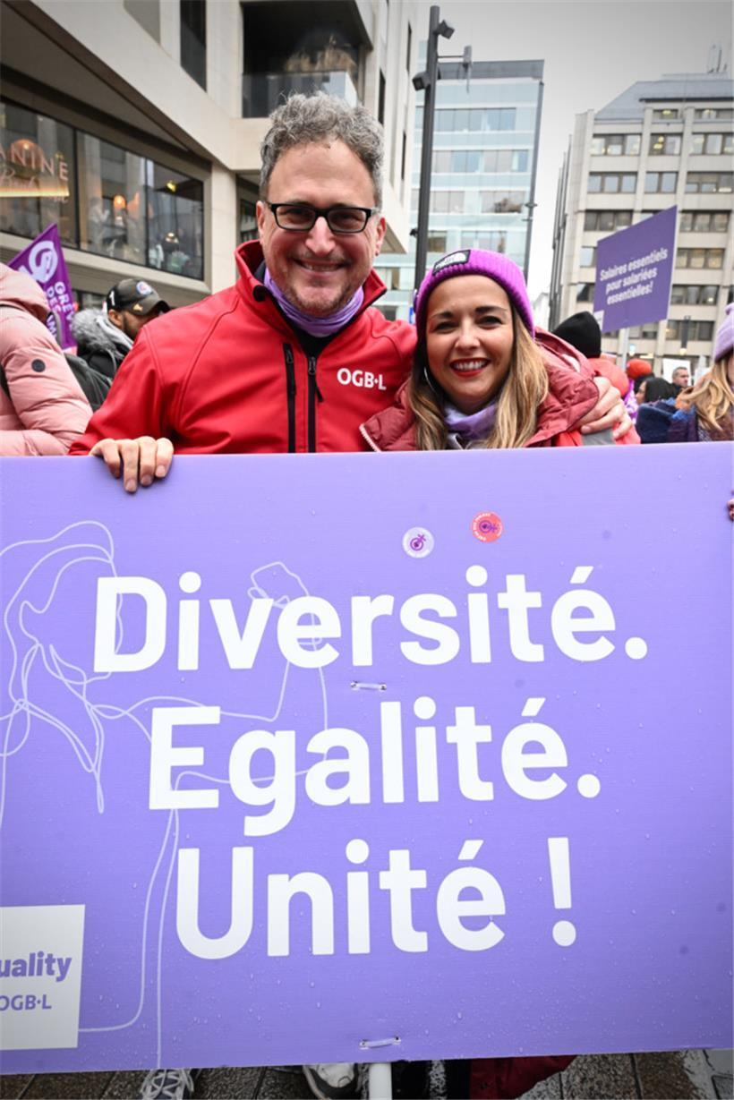 Auch die Mitglieder von Gewerkschaften machten sich für andere Menschen stark