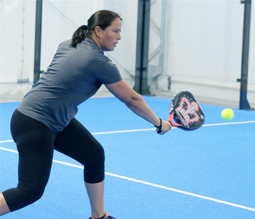 Auch die ehemalige Tennis-Profispielerin Claudine Schaul ist im Padel aktiv
