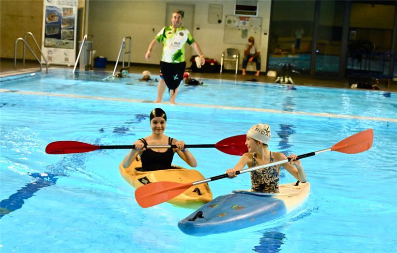 Auch im Schwimmbecken wurden Sportarten zum Testen angeboten
