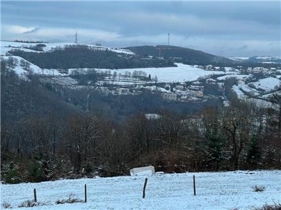 Auch in Bourscheid gibt es eine schneeweiße Aussicht
