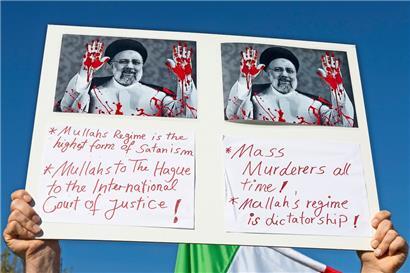 Auch in anderen Städten, wie hier in Genf, wurde am Wochenende gegen das Mullah-Regime in Iran demonstriert
