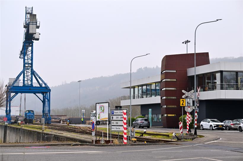 Auch während der Zwangspause wurde im Hafen von Mertert weiter gearbeitet
