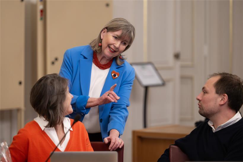 Auch wenn Bürgermeisterin Lydie Polfer (DP) Zahlen nicht allzu sehr mag, musste sie sich am Montag damit auseinandersetzen
