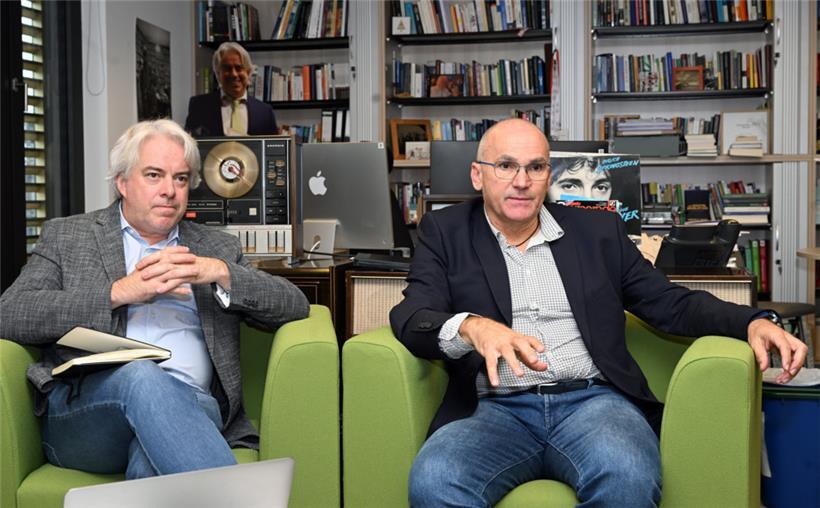 Auf Detektivarbeit: die Historiker Andreas Fickers (l.) und Denis Scuto vom Centre for Contemporary and Digital History (C2DH)
