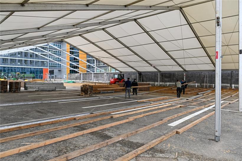 Auf Kirchberg ist die Feuerwehr für Logistik und Organisation zuständig, für die...