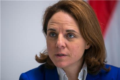 Auf Tauchstation: Familienministerin Corinne Cahen
