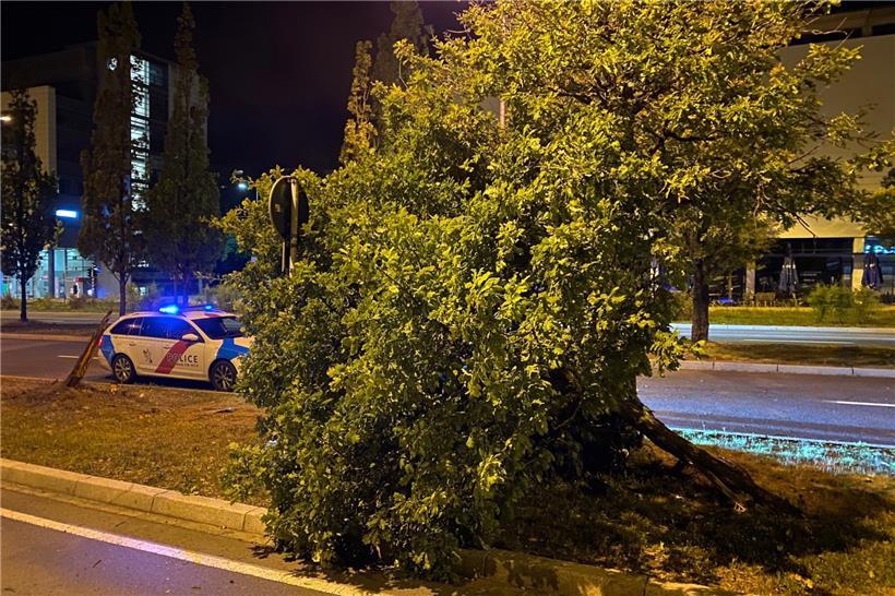 Auf dem Foto zu sehen ist der Unfallort in Kirchberg

