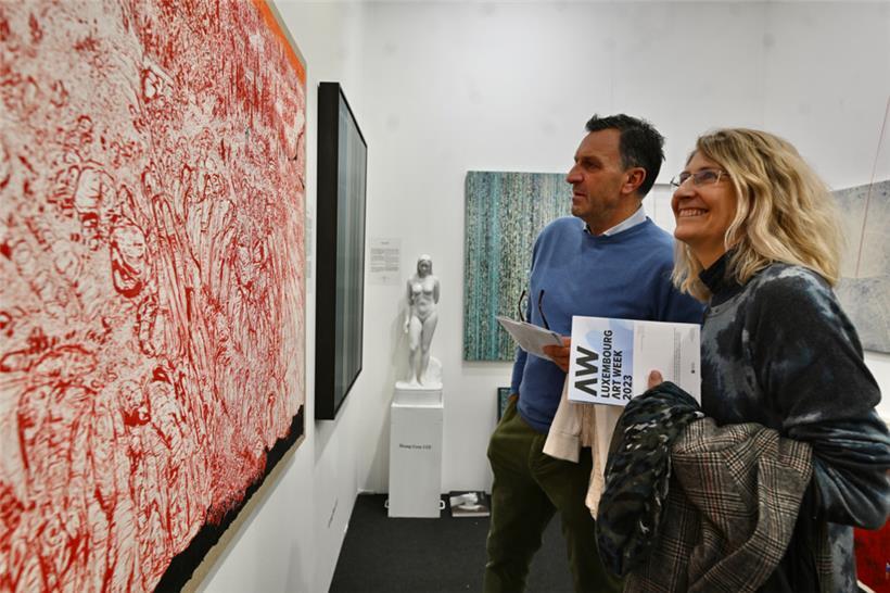 Auf dem Glacis trifft sich die Kunstszene (hier ein Foto der letztjährigen Art Week)
