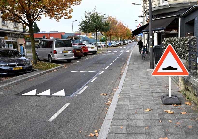 Auf dem Limpertsberg wurden bislang noch nicht alle geplanten Bremsschwellen auch umgesetzt
