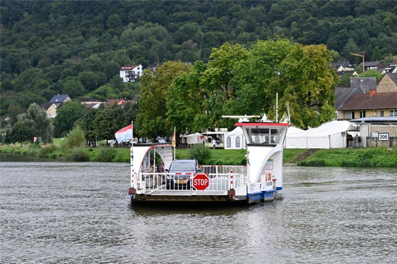 Auf dem Weg Richtung luxemburgisches Ufer