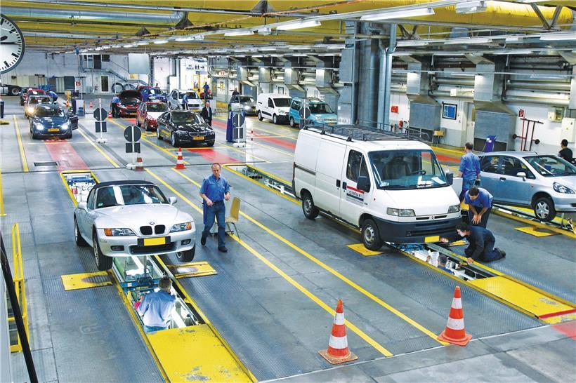 Auf der Kontrollstation in Sandweiler gelten nun bestimmte Schutzmaßnahmen
