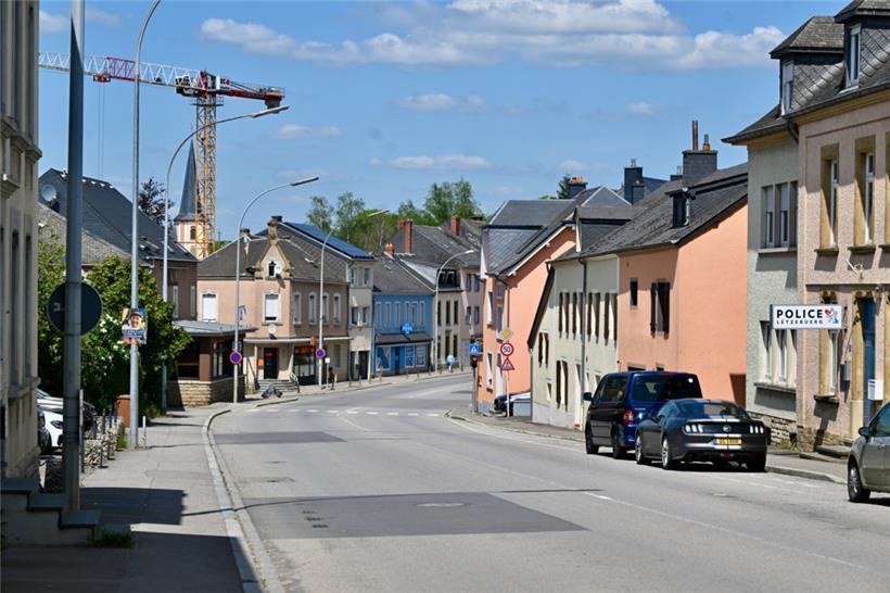 Auf der route de Luxembourg geht es in Richtung Ortskern