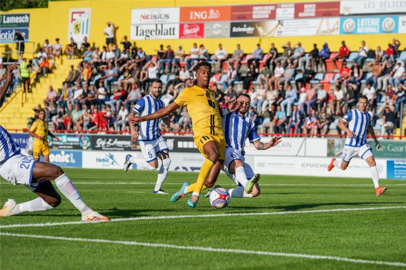 Auf die Kaltschnäuzigkeit von F91-Angreifer Mohcine Hassan wird es am Dienstag auch ankommen
