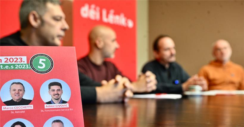  Auf einer Pressekonferenz erklärten die Linken ihre Sicht zum Parteirücktritt von Gemeinderat Admir Civovic
