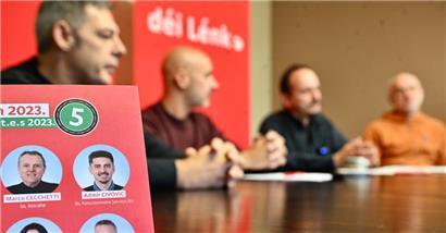  Auf einer Pressekonferenz erklärten die Linken ihre Sicht zum Parteirücktritt von Gemeinderat Admir Civovic
