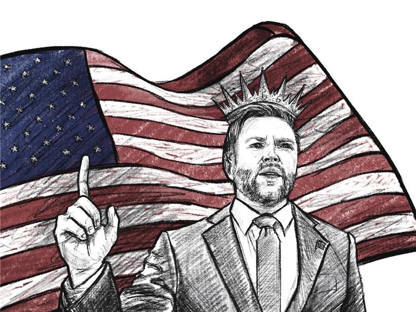 Auf ihn setzen viele reaktionäre Vordenker ihre Hoffnungen: der aktuelle US-Vize-Präsident JD Vance