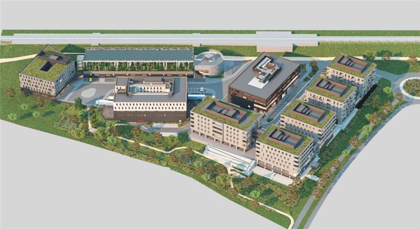 Auf rund 50.000 m² sollen moderne Gebäude entstehen, die Wirtschaftswachstum und Lebensqualität am Arbeitsplatz verbinden
