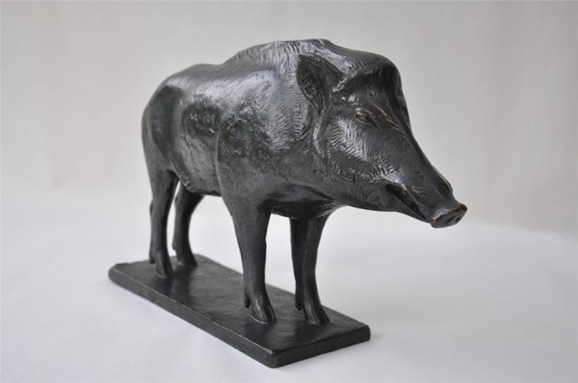 Auguste Trémont, „Sanglier“, Bronze, undatiert, Privatkollektion
