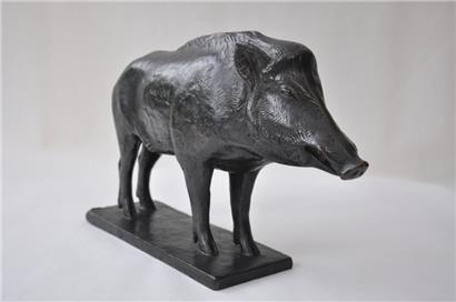 Auguste Trémont, „Sanglier“, Bronze, undatiert, Privatkollektion
