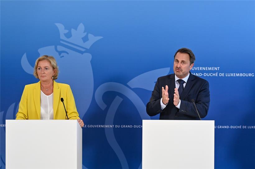 Aus verlässlichen Partnern in der Krise werden politische Gegner: Gesundheitsministerin Paulette Lenert und Premierminister Xavier Bettel
