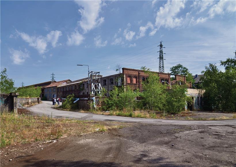 Aussenansicht eines Teils der Werkstätten, die allgemein als „Handwierkergaass“ ...