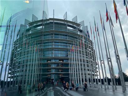 Außenaufnahme des Europäischen Parlaments in Straßburg

