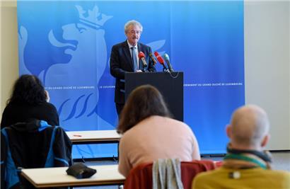 Außenminister Asselborn bei der Präsentation des Berichtes
