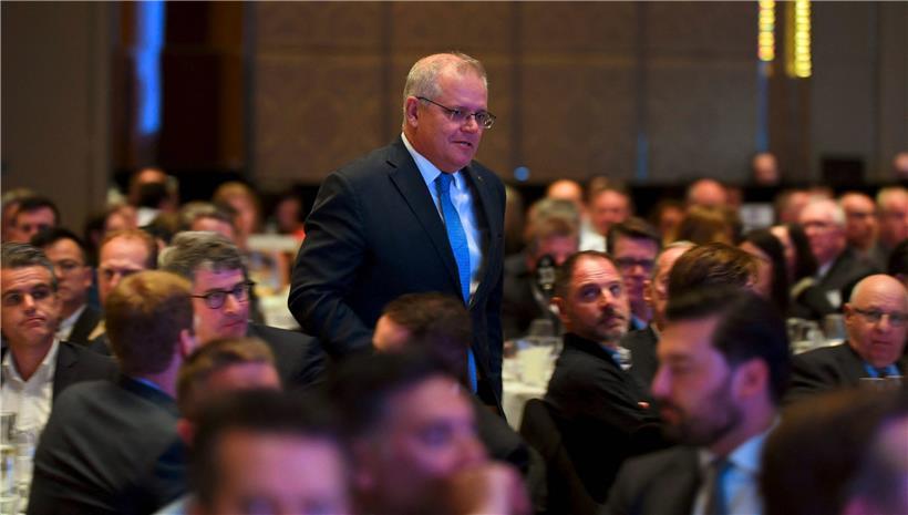 Australiens Premier Scott Morrison lässt sich nur schwer zu mehr Klimaschutz bewegen
