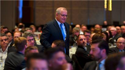 Australiens Premier Scott Morrison lässt sich nur schwer zu mehr Klimaschutz bewegen
