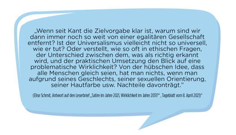 Auszug aus einem Leserbrief von Elise Schmit
